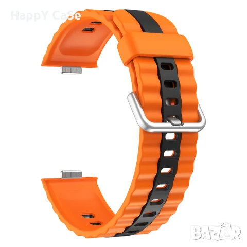 Huawei Watch Fit 3 4 4 Pro / STRIPE Двуцветна силиконова каишка за смарт часовник, снимка 5 - Каишки за часовници - 50985703