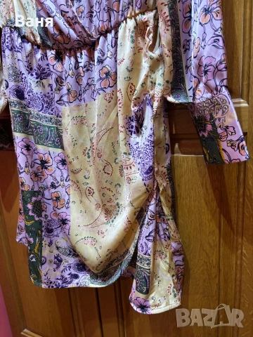 Цветна рокля пейсли дизайн, снимка 4 - Рокли - 52915666