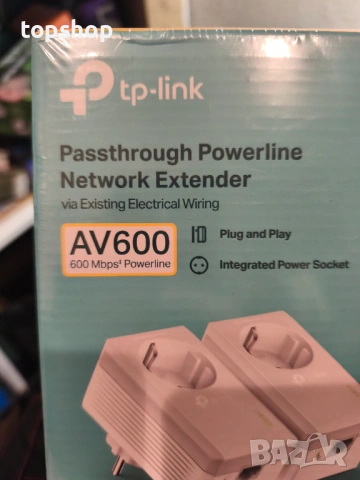 Чисто нов запечатан в целофан powerline адаптер TP-Link TL-PA4010P KIT  TL-PA4010P KIT , снимка 3 - Кабели и адаптери - 53877437