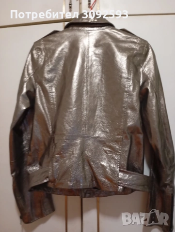 Дамско яке -естествена кожа Zara, снимка 3 - Якета - 53809388