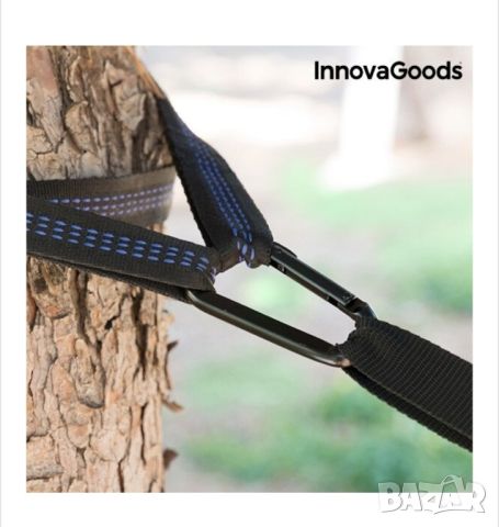 Нов Двоен хамак за къмпинг Swing & Rest InnovaGoods, снимка 10 - Къмпинг мебели - 45905356