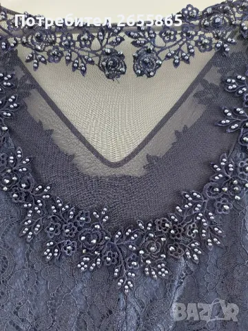 Официална рокля в синьо, снимка 7 - Рокли - 50396419