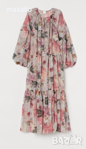 H&M - дълга рокля на цветя, снимка 2 - Рокли - 45903997