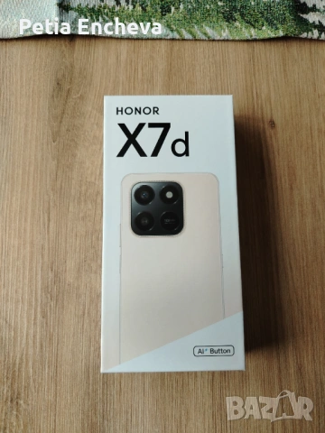  Ч исто нов мобилен телефон в гаранция 36 м. Honor x7d 256FB Silver, снимка 3 - Други - 53244296