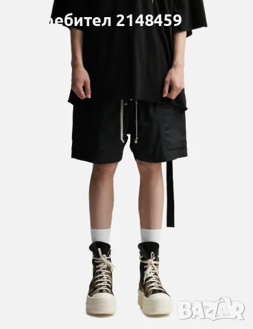 Rick owens bela cargo shorts , къси панталони , снимка 2 - Къси панталони и бермуди - 48853133