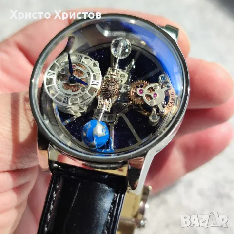 Мъжки луксозен часовник Jacob & Co Geneve Astronomia Tourbillon , снимка 3 - Мъжки - 47149382