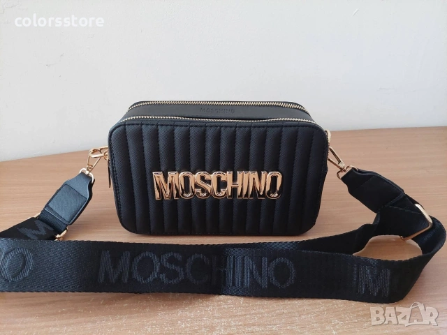 Луксозна Черна чанта/реплика Moschino код IM91J, снимка 3 - Чанти - 41021082