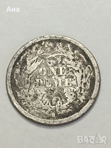 Изключителна рядкост!Един Дюим 1861 г - S

 DIME