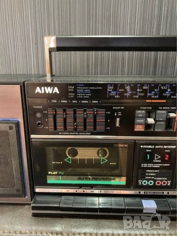 AIWA CA-W80 VINTAGE RETRO BOOMBOX Ghetto Blaster радио касетофон, снимка 4 - Радиокасетофони, транзистори - 54133608