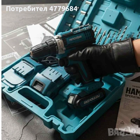 Комплект бормашина с двойна батерия и безчетков мотор за точност и мощност във всеки детайл, снимка 3 - Бормашини - 54001158