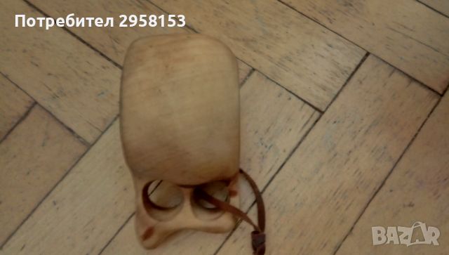 дървена чаша граал с дръжка и върва , снимка 4 - Антикварни и старинни предмети - 46112244