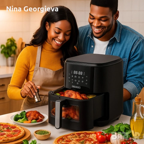 Здравословно пържене с горещ въздух Royalty Line RL-AF-5408, снимка 2 - Уреди за готвене на пара - 53853329