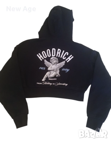 HOODRICH СУИТЧЪР С КАЧУЛКА GLOW CRP HD BLK р. XS, снимка 2 - Суичъри - 52439277
