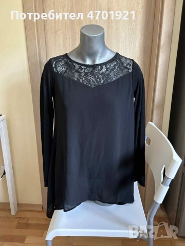 Черна дамска блуза Francomina