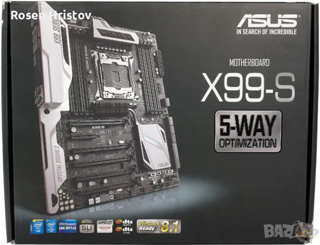 Asus X99-S + Xeon 1660v3., снимка 1 - Дънни платки - 48909786