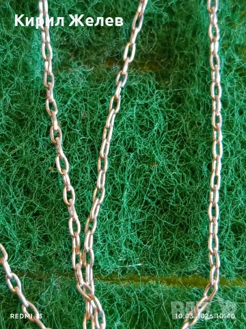 Сребърен синджир с висулка КИПЪР,КАТИНАР много красиво финно 54192, снимка 4 - Колиета, медальони, синджири - 53778243