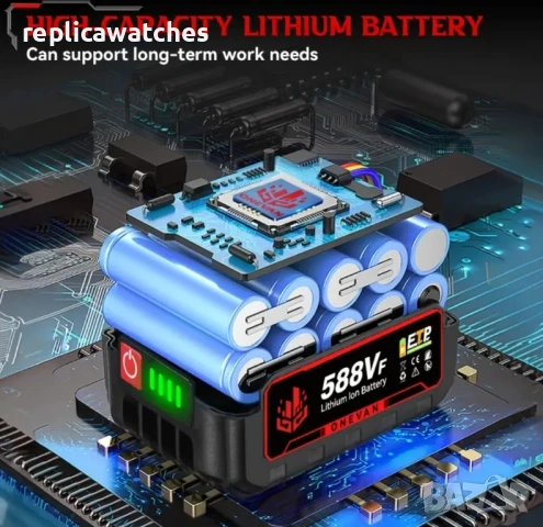 ударен гайковерт 1800нм с две батерии, снимка 5 - Винтоверти - 50730378