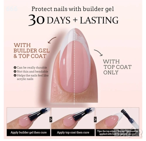 160 бр Изкуствени нокти  ФРЕНСКИ МАНИКЮР, снимка 5 - Продукти за маникюр - 53037873