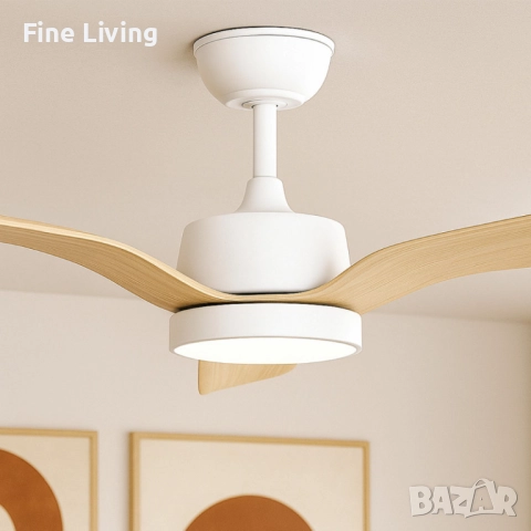 Таванен вентилатор Brizy Bright Outdoor с дистанционно управление,LED осветление,6 скорости,45W DC м