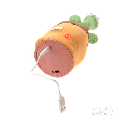 Топ цена!!! Музикален и танцуващ плюшен кактус , снимка 3 - Музикални играчки - 52200851