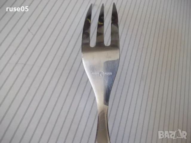 Вилица "ROSTFRI SWEDEN" с дървена дръжка, снимка 9 - Прибори за хранене, готвене и сервиране - 50367095