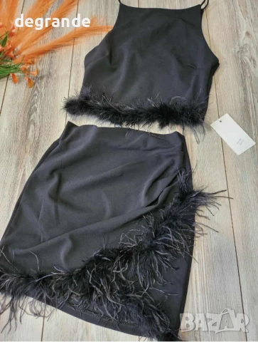 НАМАЛЕНИ ‼️‼️‼️Дамски Комплек топ с пола 