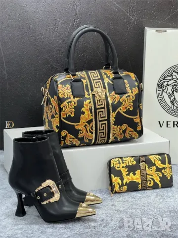 боти на ток и чанта versace , снимка 2 - Чанти - 46996455