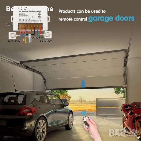 Модул DieseRC 2 канала безжично реле с дистанционно управление 433Mhz RF DC 5V 12V 24V 30V 10A , снимка 6 - Друга електроника - 53405946