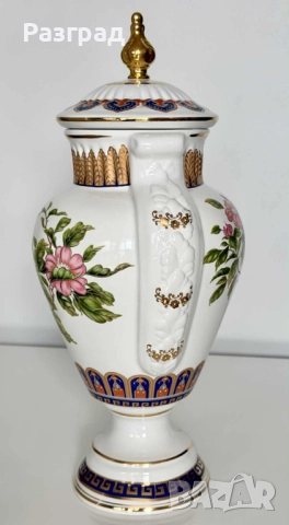 Винтидж порцеланова амфора / ваза с капак, снимка 4 - Вази - 52444420