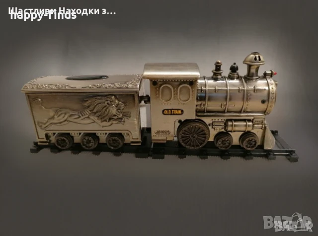 Уникален Vintage JS 1926 Old Train метален парен локомотив и вагон - модел влак, снимка 7 - Колекции - 44390110