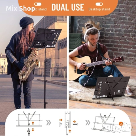 Нова Преносима метална стойка CAHAYA с калъф за носене, снимка 5 - Друга електроника - 53605574