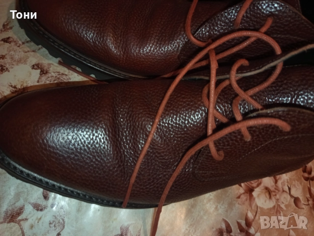 FLORIS VAN BOMMEL Оригинал Нови Мъжки Боти Изцяло от Натурална Естествена Кожа 42/43, снимка 11 - Мъжки боти - 52309708
