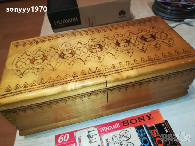 ГОЛЯМА ДЪРВЕНА КУТИЯ ЗА ЦИГАРИ ИЛИ КОЛЕКЦИЯ 1910251914, снимка 4 - Антикварни и старинни предмети - 52109632