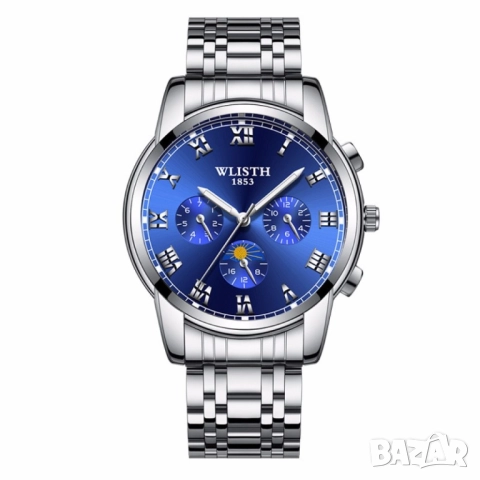 Изискан мъжки бизнес часовник с метален корпус, снимка 12 - Мъжки - 51947697