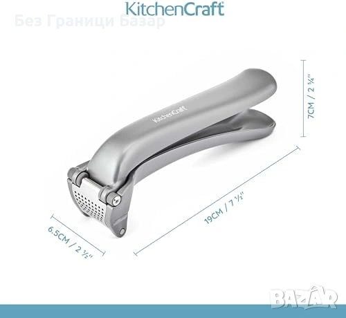 Нова метална Кухненска преса за чесън лесно почистване в съдомиялна, снимка 2 - Аксесоари за кухня - 54151665