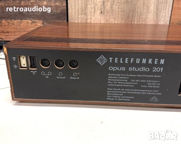 💥Винтидж аудио транзисторен ресийвър TELEFUNKEN OPUS STUDIO 201 - 1970 г. 💥, снимка 8 - Ресийвъри, усилватели, смесителни пултове - 49691282