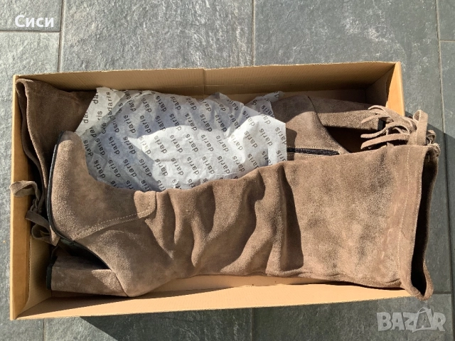 Дамски ботуши DARIS,естествен велур, снимка 10 - Дамски ботуши - 52178748