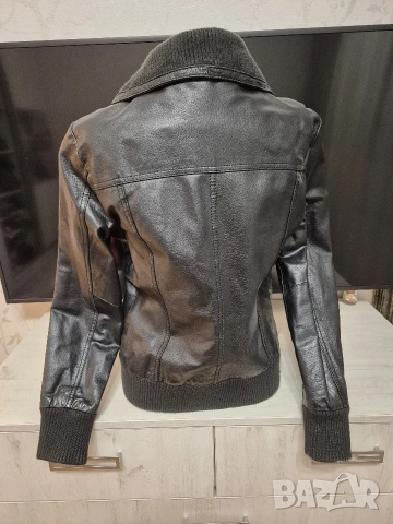 Дамско яке от естествена телешка напа Only размер М, снимка 2 - Якета - 53989975