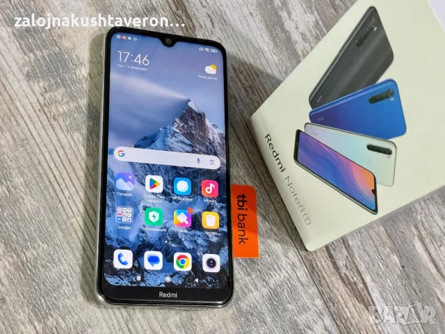 Xiaomi Redmi Note 8T 128 GB 4+2 GB Ram Dual Sim Blue Отличен, снимка 2 - Xiaomi - 49146882