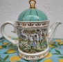 Sadler винтидж чайник с ловни сцени, снимка 6