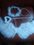 Ангелски крила,60см,с жезъл и ореол