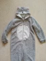 Пухкав детски зимен гащеризон тип пижама с мече качулка, дете 12-14г., снимка 3
