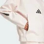 НОВ оригинален бледо розов памучен суичър ADIDAS ZNE размер L от САЩ, снимка 5