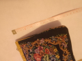 Викторианска дамска чанта с  Антична чанта Petit Point от 1900 г. Малка чанта с богато украсена злат, снимка 7