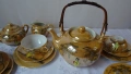 Японски порцеланови тройни сетове, чайник, захарница и каничка, снимка 3