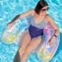 Надуваем матрак русалка 115x70 см с поставки за чаши – стилен и удобен за басейн и летен релакс, снимка 2
