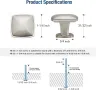 Квадратна дръжка за шкаф от полиран никел за кухненски шкафове и чекм, снимка 6