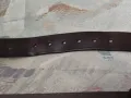 оригинален кожен колан на бранда uomo Italy genuine leather голям размер xl, снимка 10