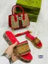 дамски чехли и чанта gucci , снимка 2