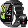Нов Мъжки Часовник Smart Bluetooth, HD Тъчскрийн, Съвместимост iOS/Android, снимка 1 - Смарт гривни - 45367289